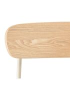 2 Chaises d'écolier Tom naturel/blanc - 47x51x78 cm