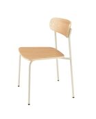 2 Chaises d'écolier Tom naturel/blanc - 47x51x78 cm