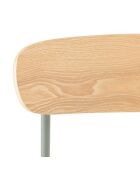 2 Chaises d'écolier Tom naturel/vert - 47x51x78 cm