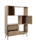 Bibliothèque Klaus marron - 100x35x140 cm