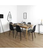 Table Extensible Paxton marron - 160x90x75 cm