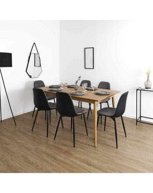 Table Extensible Paxton marron - 160x90x75 cm