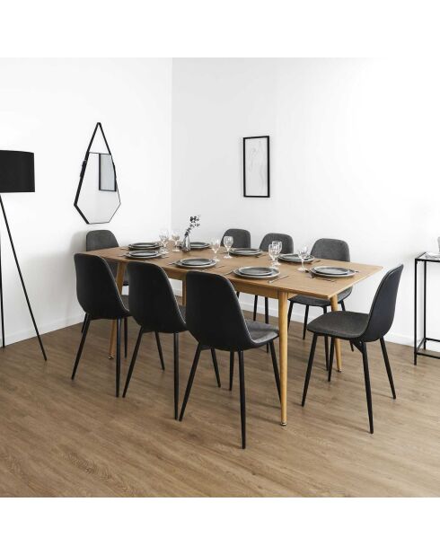 Table Extensible Paxton marron - 160x90x75 cm