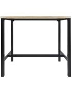 Table Mange debout + 4 Tabourets Loka marron/noir - 100x60x86 cm