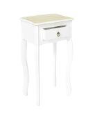 2 Selettes Victoria blanches - 40x30x75 cm