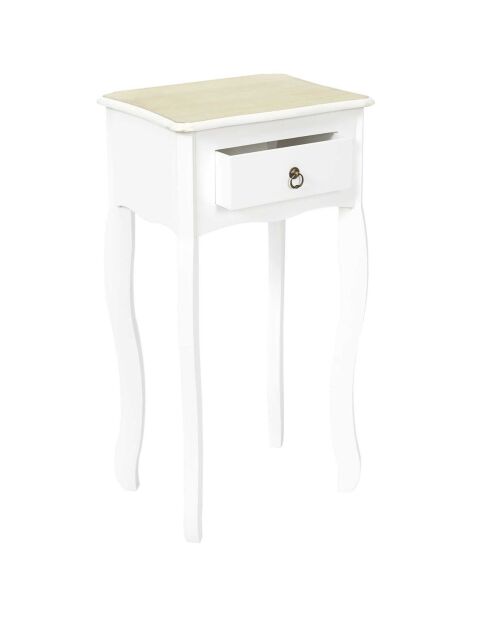 2 Selettes Victoria blanches - 40x30x75 cm