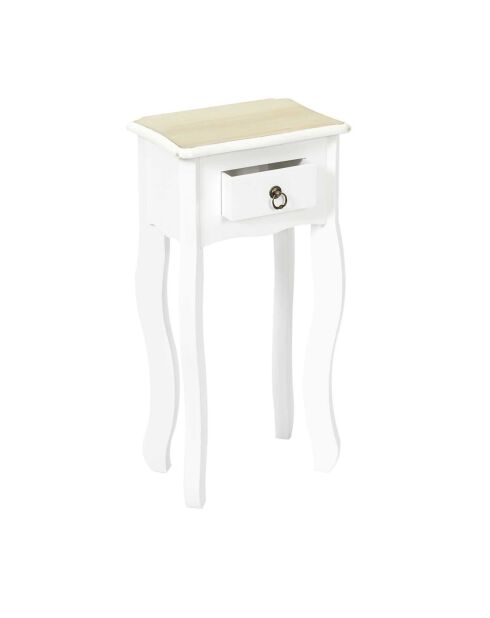 2 Selettes Victoria blanches - 40x30x75 cm