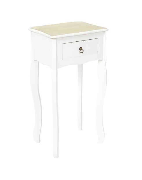 2 Selettes Victoria blanches - 40x30x75 cm