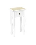2 Selettes Victoria blanches - 40x30x75 cm
