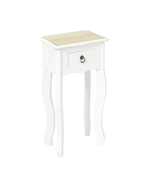 2 Selettes Victoria blanches - 40x30x75 cm