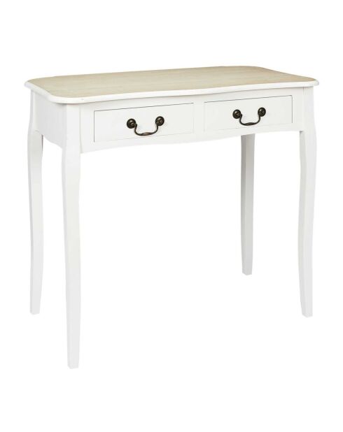 Victoria weißer Schreibtisch - 90x50x78 cm