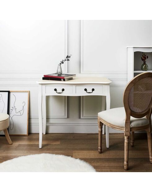 Victoria weißer Schreibtisch - 90x50x78 cm