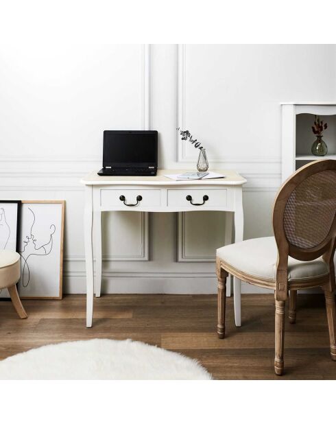 Victoria weißer Schreibtisch - 90x50x78 cm