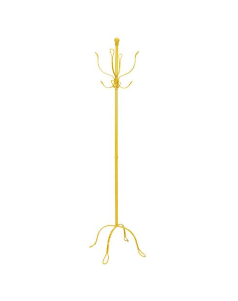 Porte-manteau Vintage Métal jaune - 50x50x170 cm