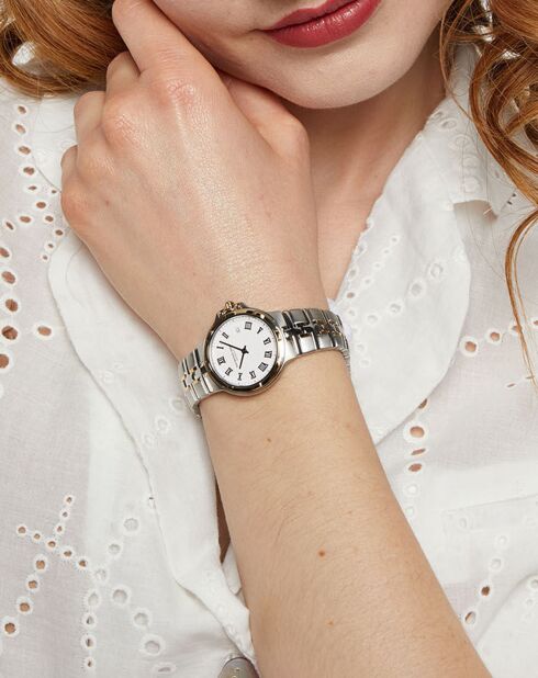 Montre Femme en Acier Parsifal Quartz argenté/doré