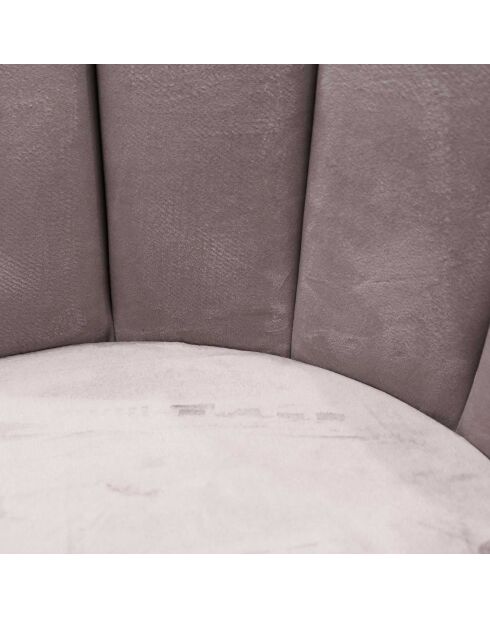 2 Chaises en Velours Ariel grises - 59.5x47.5x79 cm