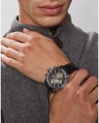 Montre Homme en Cuir Freelancer Automatique  noire