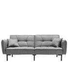 Canapé Convertible gris/vert - 197x90x84 cm