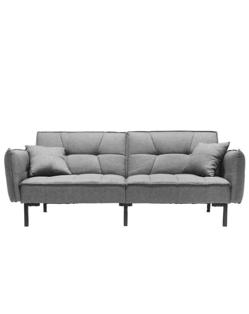 Canapé Convertible gris/vert - 197x90x84 cm