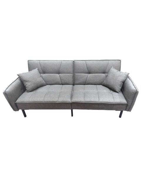 Canapé Convertible gris/vert - 197x90x84 cm