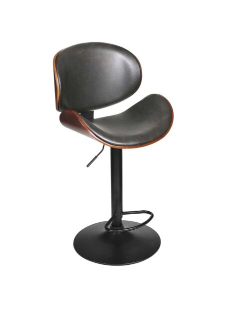 Chaise de Bar Reno noire - 52.5x51x97 cm