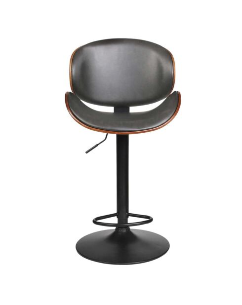 Chaise de Bar Reno noire - 52.5x51x97 cm