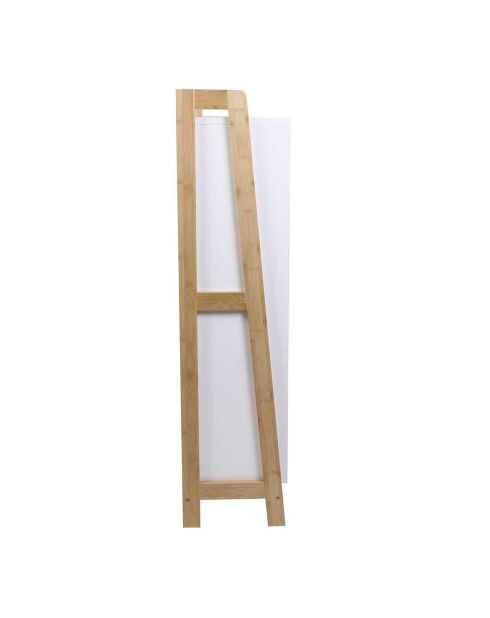 Meuble à Chaussures Copenhague blanc/marron - 62.8x24x98 cm