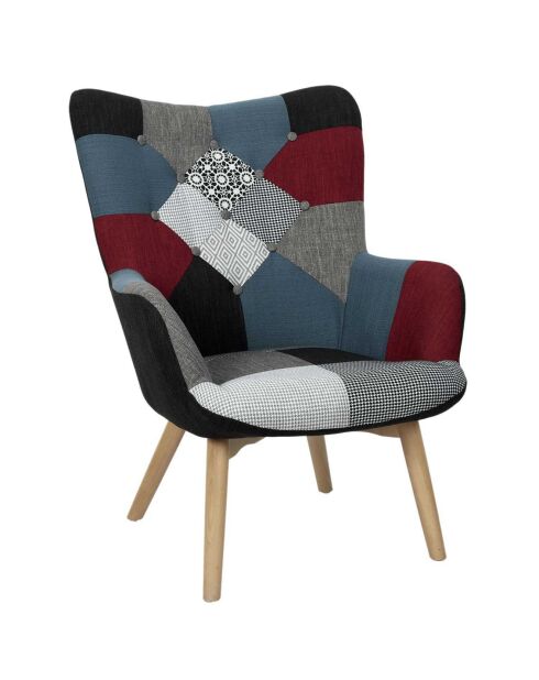 Fauteuil Patchwork Milano multicolore - 72x80x99 cm