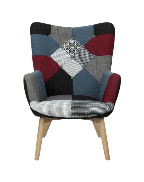Fauteuil Patchwork Milano multicolore - 72x80x99 cm