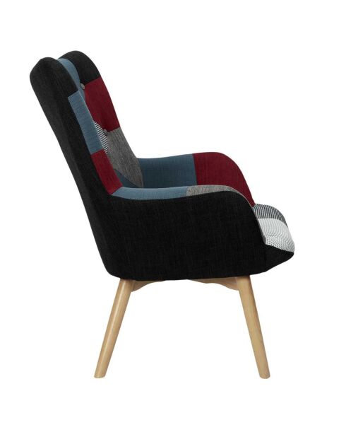 Fauteuil Patchwork Milano multicolore - 72x80x99 cm