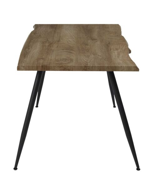 Table de Repas Forest bois/noir - 110x75x75 cm