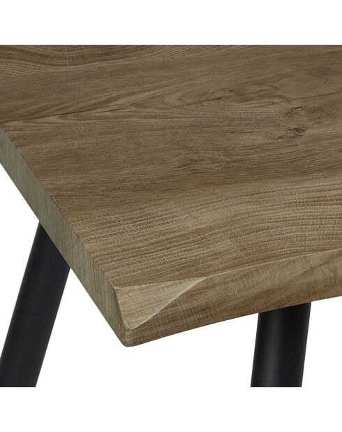 Table de Repas Forest bois/noir - 110x75x75 cm