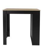Table de Bar Mange debout + Etagères Cheers noir/marron - 115x50x103 cm