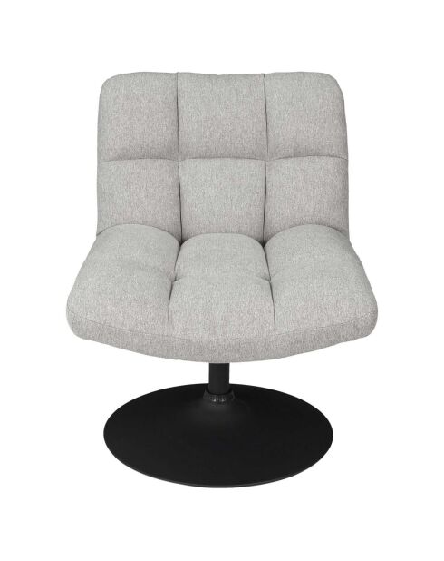 Fauteuil Pivotant Anton gris/noir - 80x65x79.5 cm