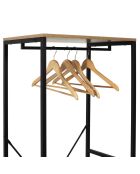 Portant à Vetements Stan noir/marron - 60x40.4x167 cm