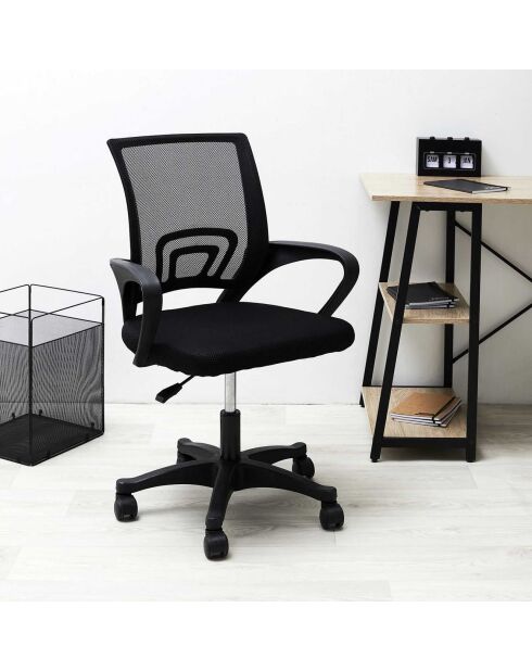 Fauteuil de Bureau noir - 59x54x96 cm
