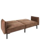 Canapé Convertible Club marron - 198x90x84 cm