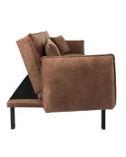 Canapé Convertible Club marron - 198x90x84 cm
