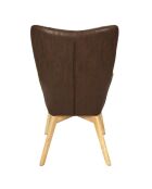 Fauteuil Patchwork Helsinki marron - 65x74x100 cm