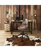 Chaise de Bureau Patchwork marron/multicolore - 55x44x78 cm