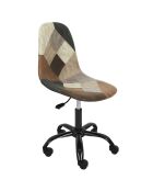 Chaise de Bureau Patchwork marron/multicolore - 55x44x78 cm