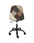 Chaise de Bureau Patchwork marron/multicolore - 55x44x78 cm