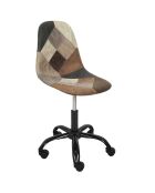Chaise de Bureau Patchwork marron/multicolore - 55x44x78 cm