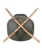 4 Chaises Scandinave vert kaki - 49x58x81.5 cm