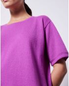 Pull 100% Cachemire Jivan col rond berry