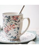 6 Mugs en Porcelaine Primaflora multicolores - 30 cl