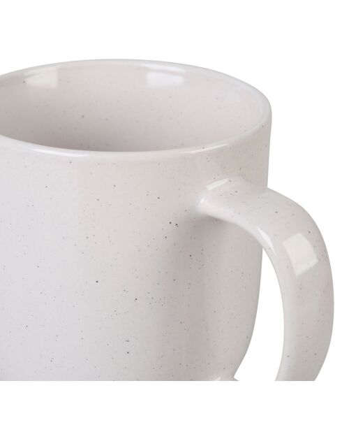 6 Mugs Slow Design blancs - 47 cl