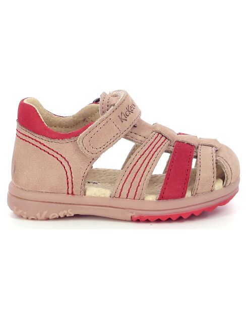 Sandales en Cuir Platiback beige/orange