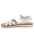 Sandales en Cuir Betty blanches