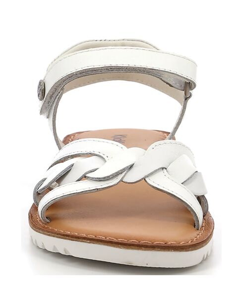 Sandales en Cuir Betty blanches